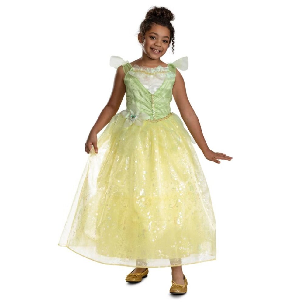 Princess Tiana Halloween Costume 3T/4T Princess & The Frog Disney Toddler Girls